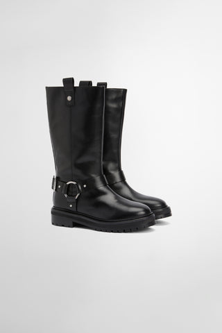Freya Harness Boot Black