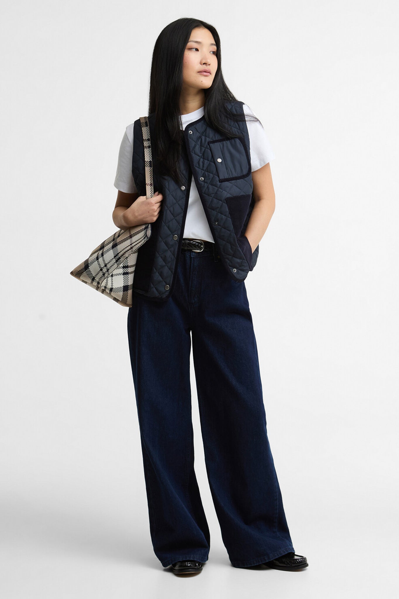 Thulby Quilted Gilet Dark Navy