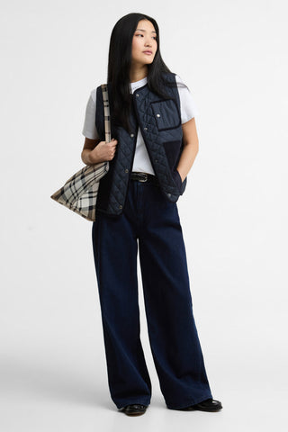 Thulby Quilted Gilet Dark Navy