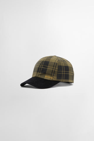 Elaine Check Cap Olive Check