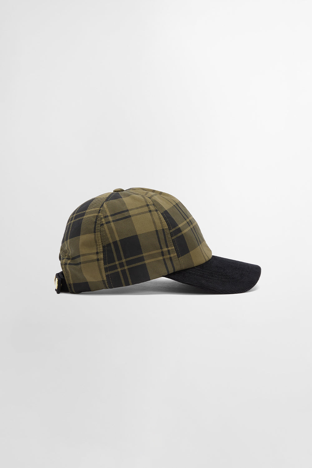 Elaine Check Cap Olive Check