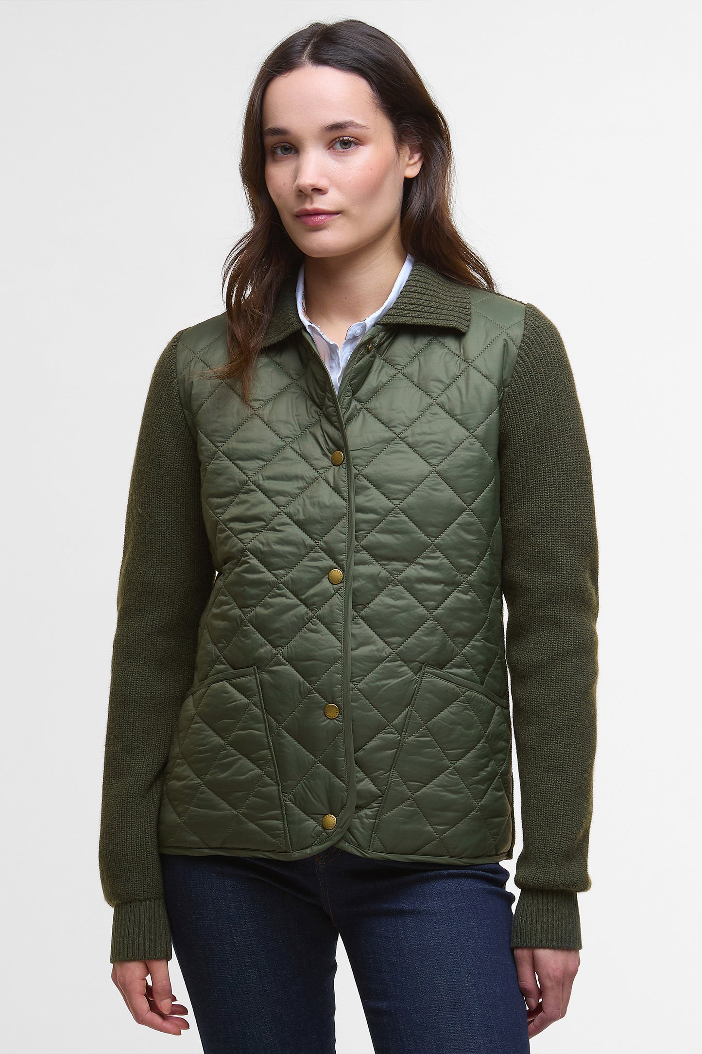 Allendale Knitted Cardigan Olive
