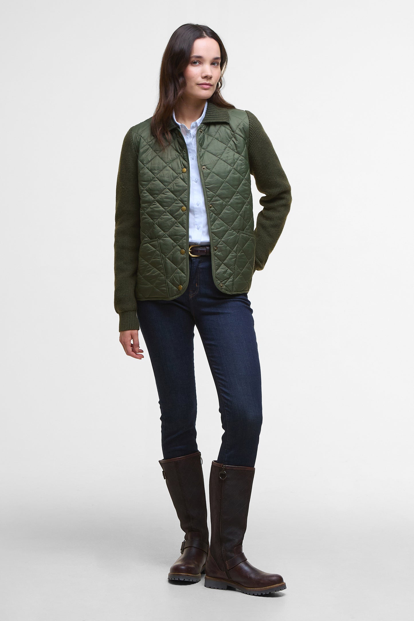 Allendale Knitted Cardigan Olive