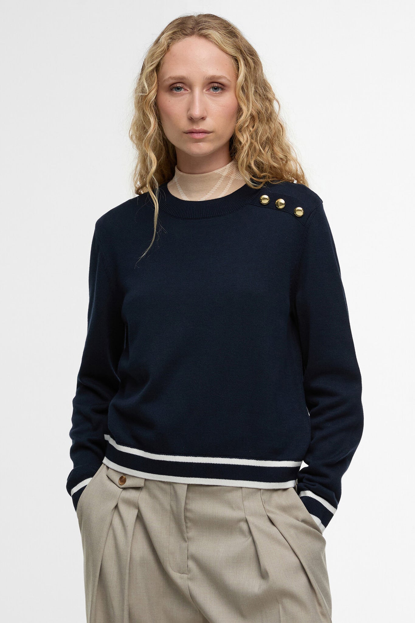 Avery Knitted Jumper Navy