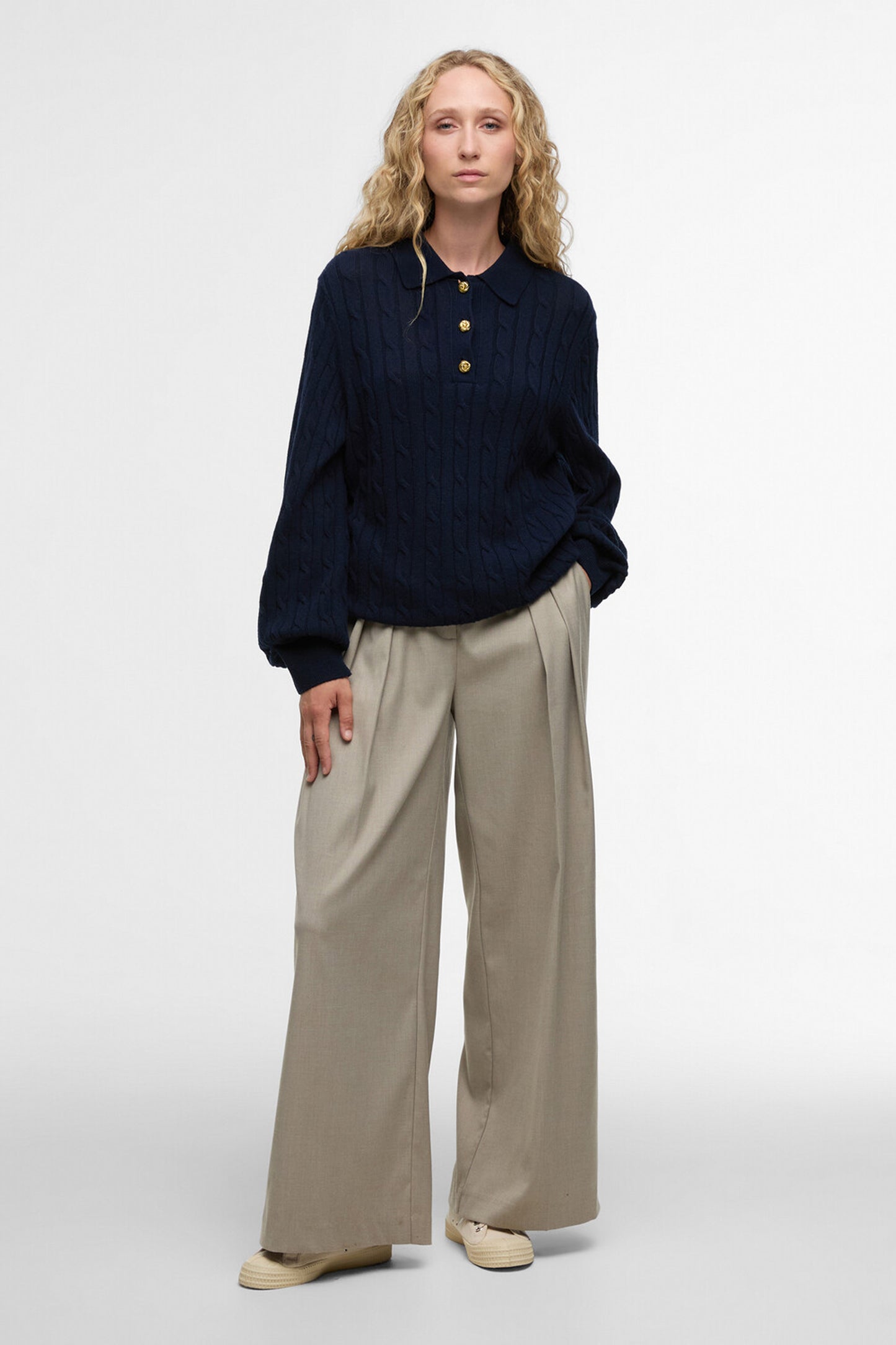 Evie Knitted Jumper Navy