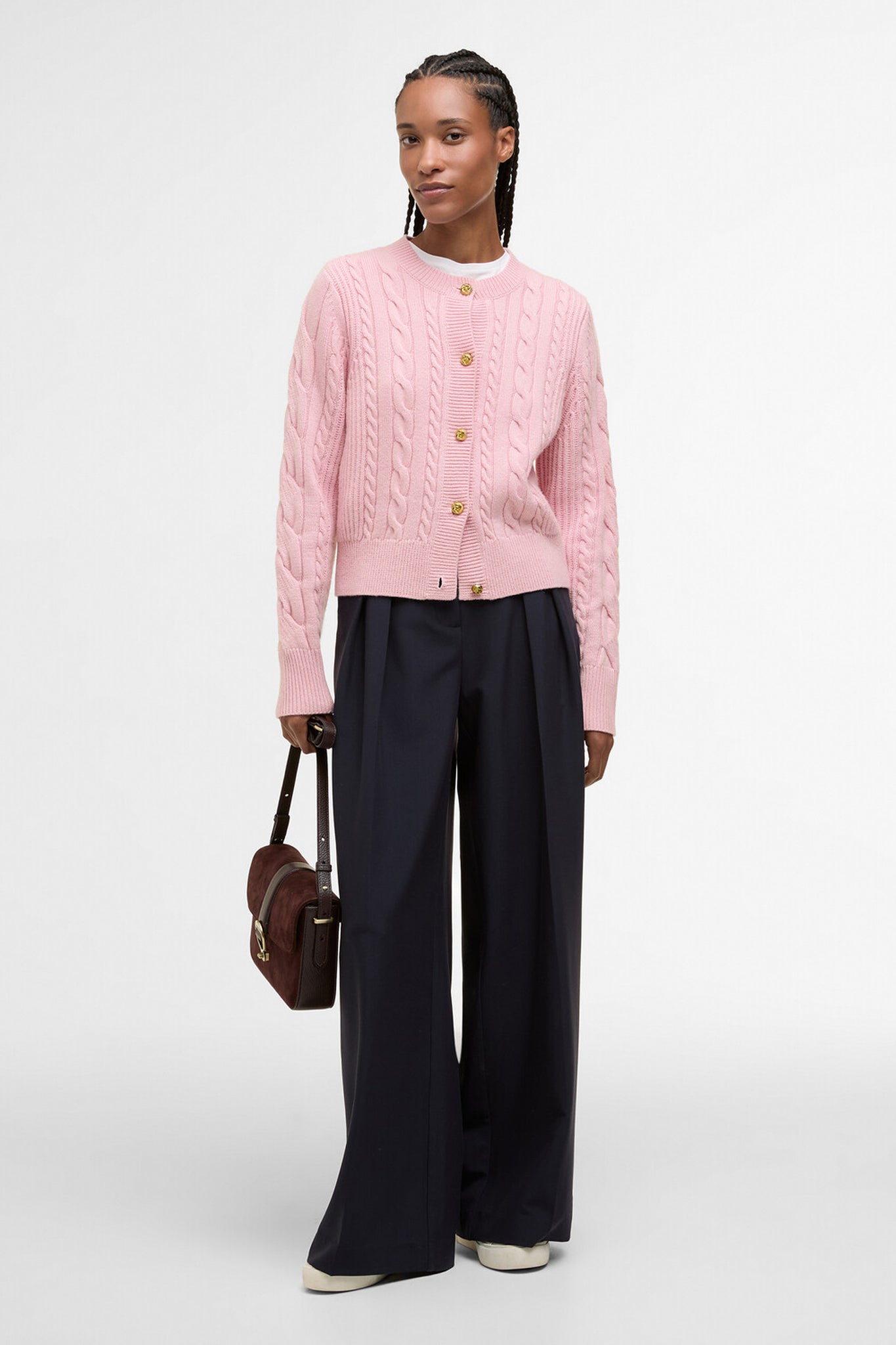Elina Knitted Cardigan Cherry Blossom