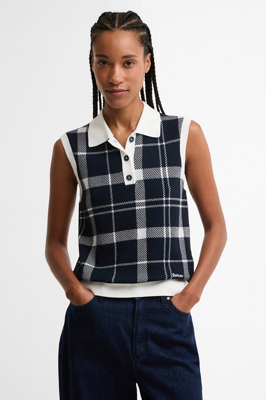 Allerdale Knitted Vest Multi Check