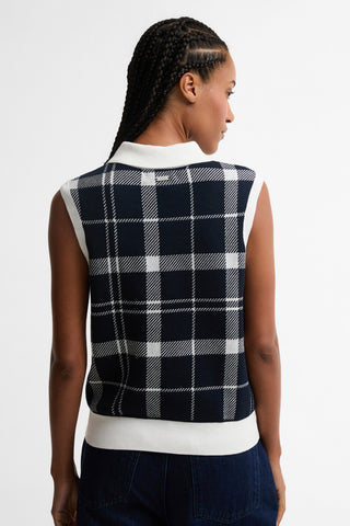 Allerdale Knitted Vest Multi Check