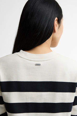 Aylesby Striped Sweatshirt Dark Navy/Cloud Stripe