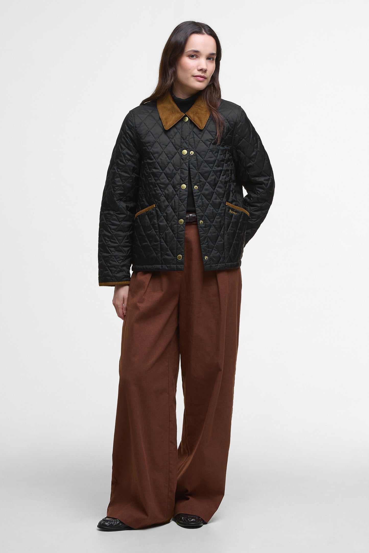 Icons Cropped Liddesdale Quilted Jacket Black/Classic