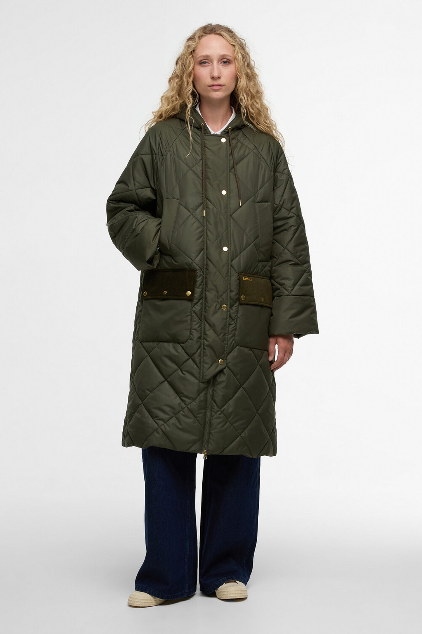 Braidley Quilted Jacket Olive/Ancient Tartan