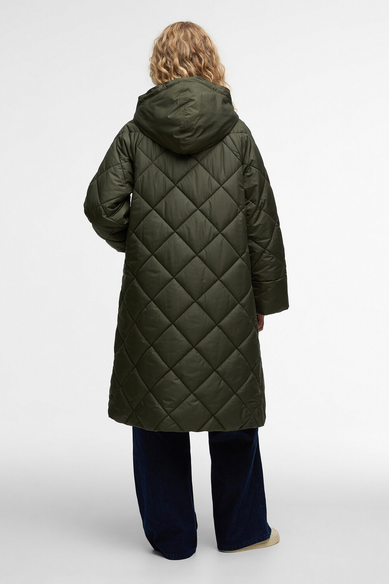 Braidley Quilted Jacket Olive/Ancient Tartan