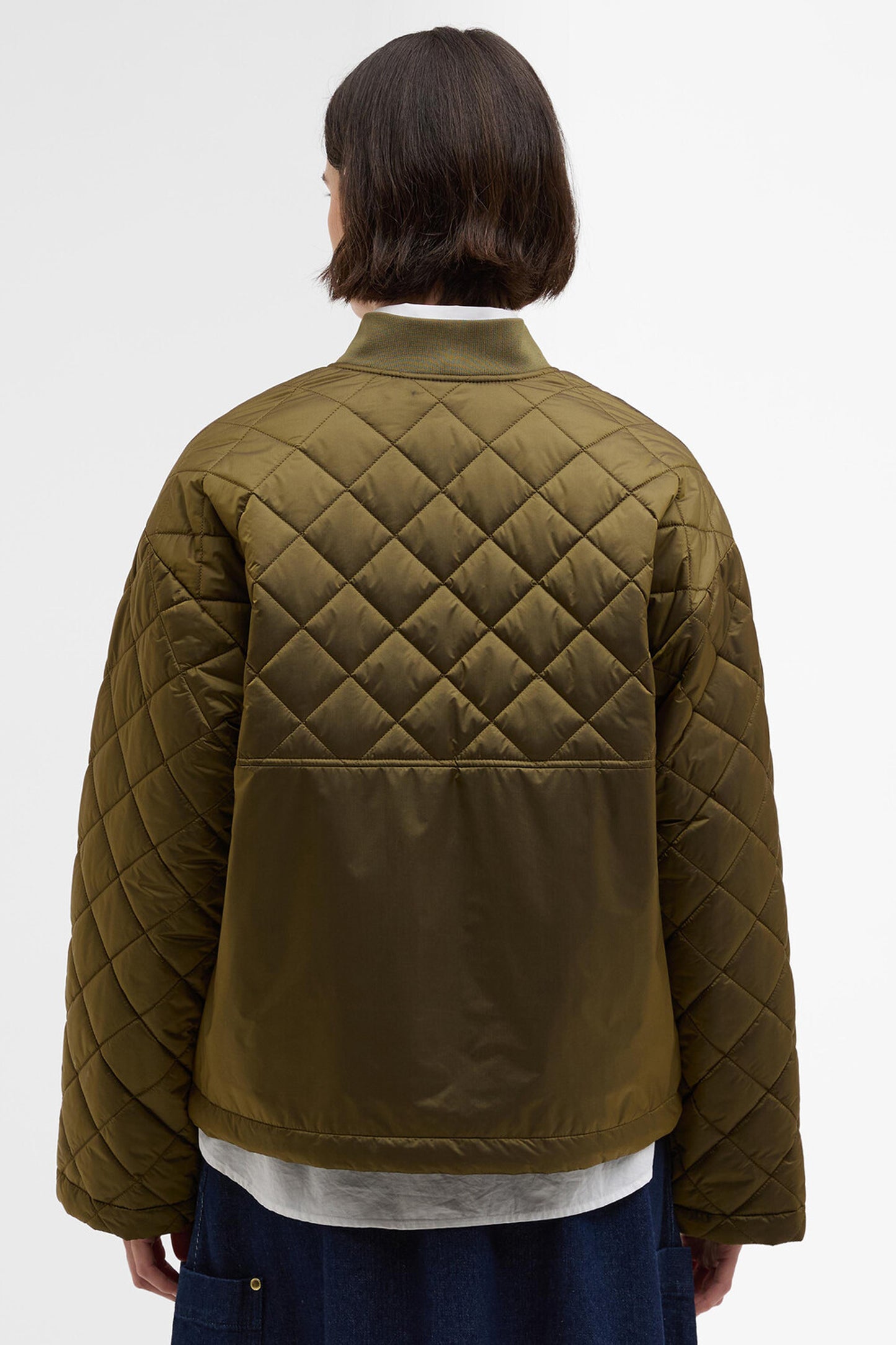 Wetherby Quilted Jacket Golden Olive/Ancient Tartan