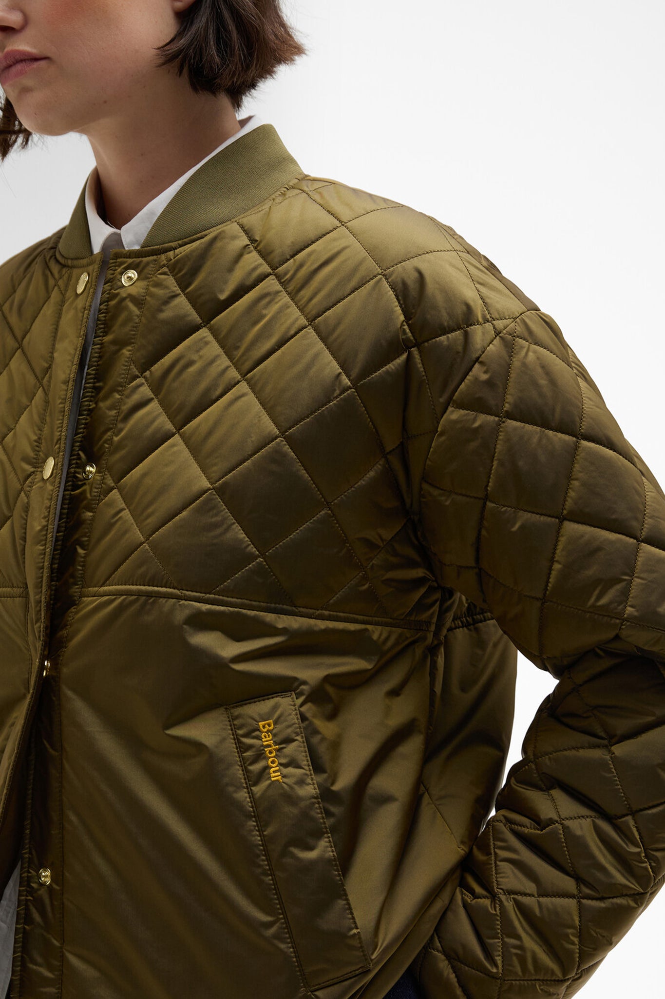 Wetherby Quilted Jacket Golden Olive/Ancient Tartan