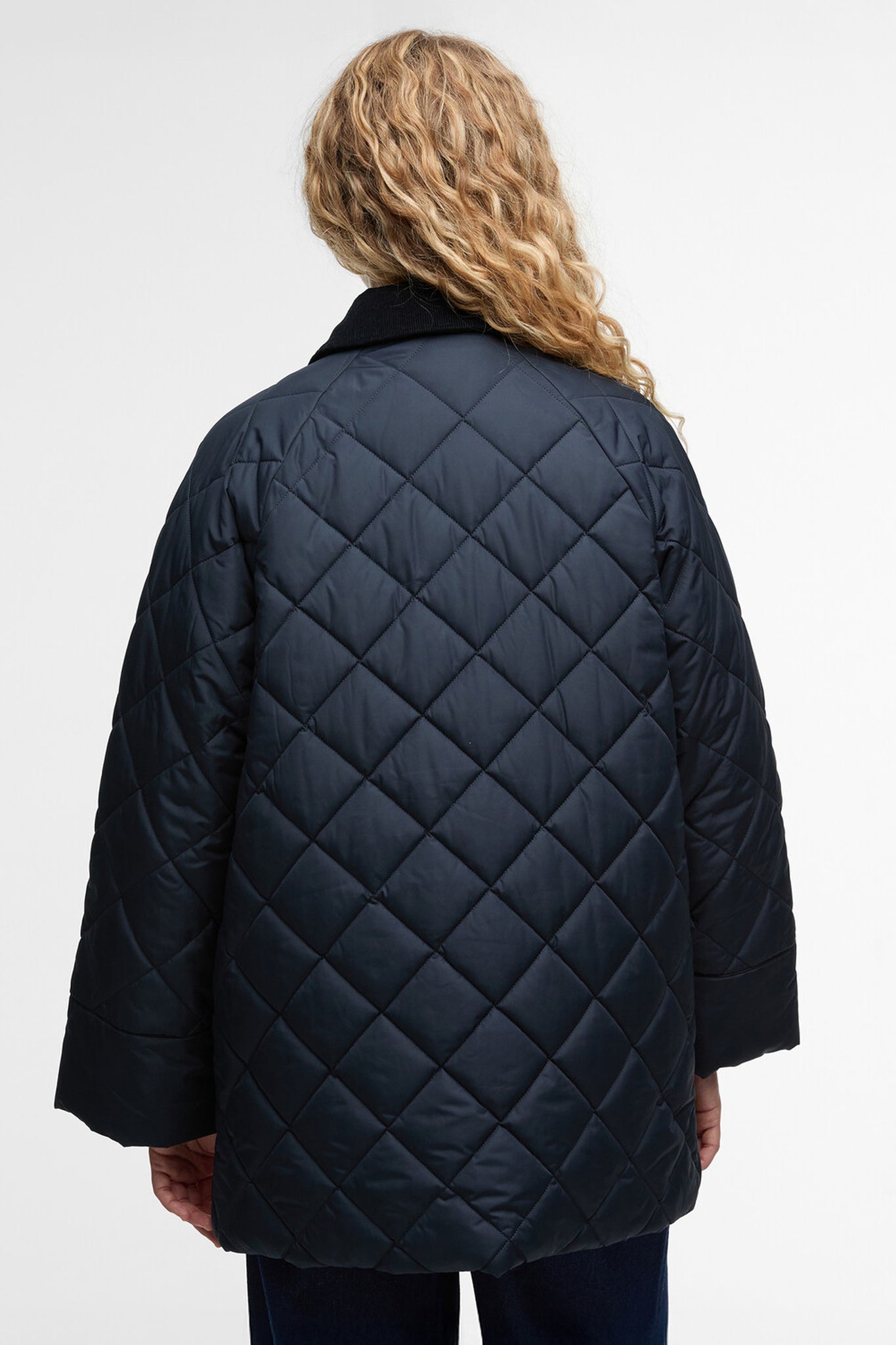 Aldburgh Quilted Jacket Navy/Dress Tartan