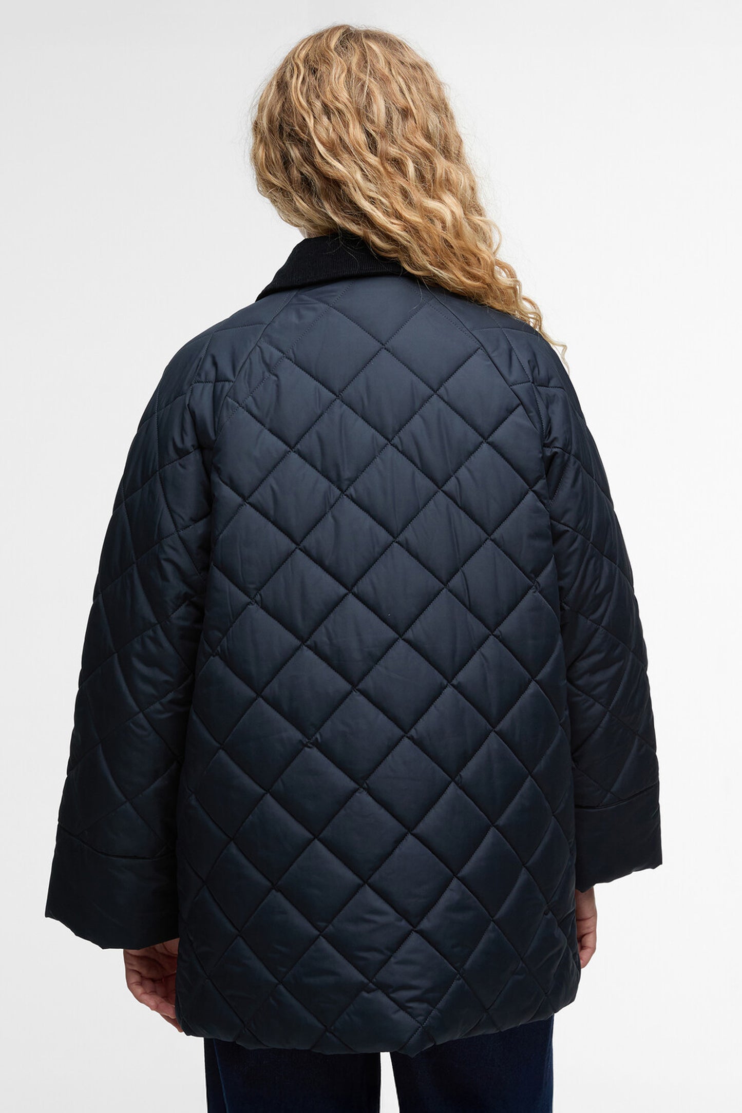 Aldburgh Quilted Jacket Navy/Dress Tartan