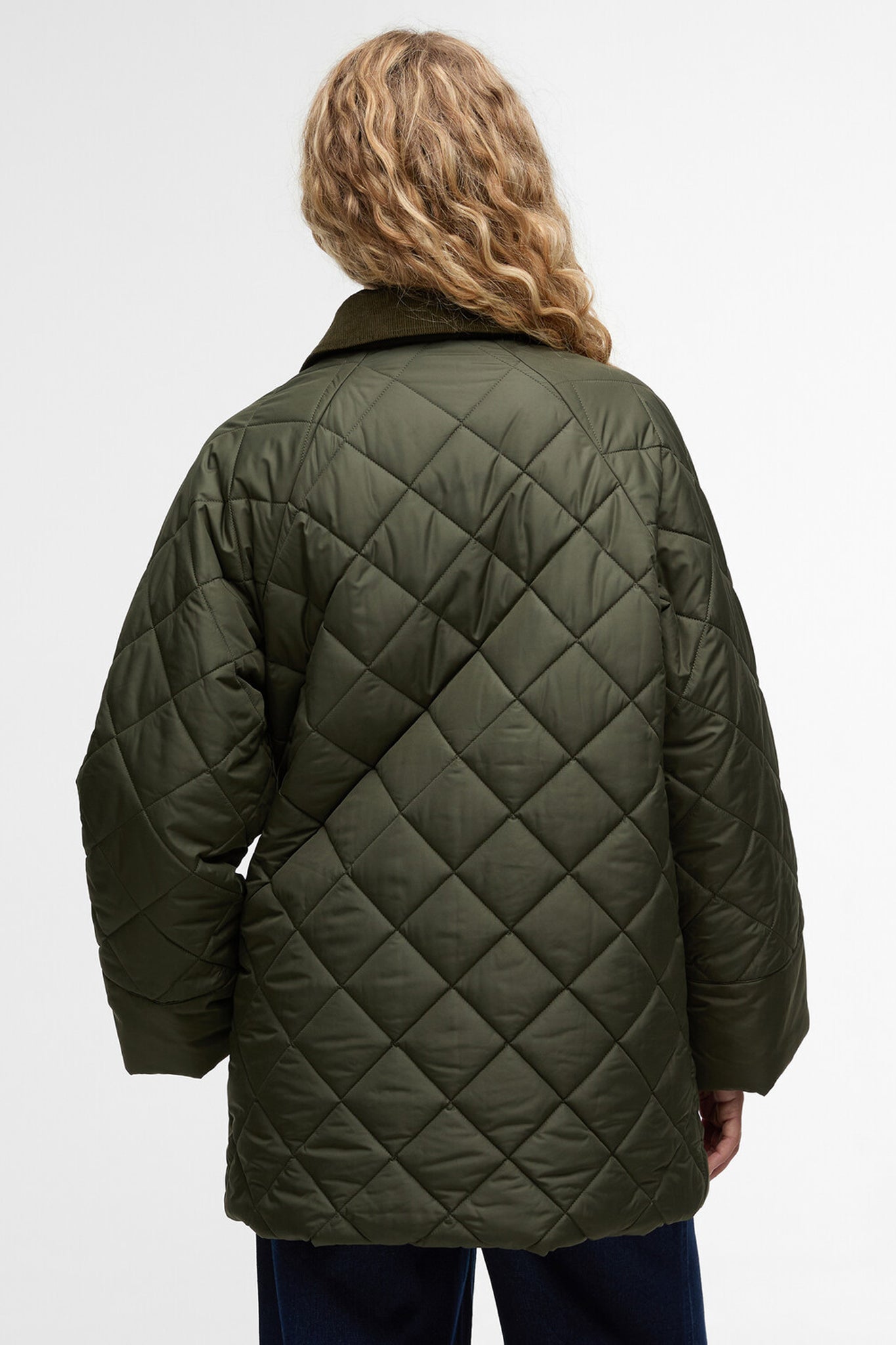 Aldburgh Quilted Jacket Olive/Ancient Tartan