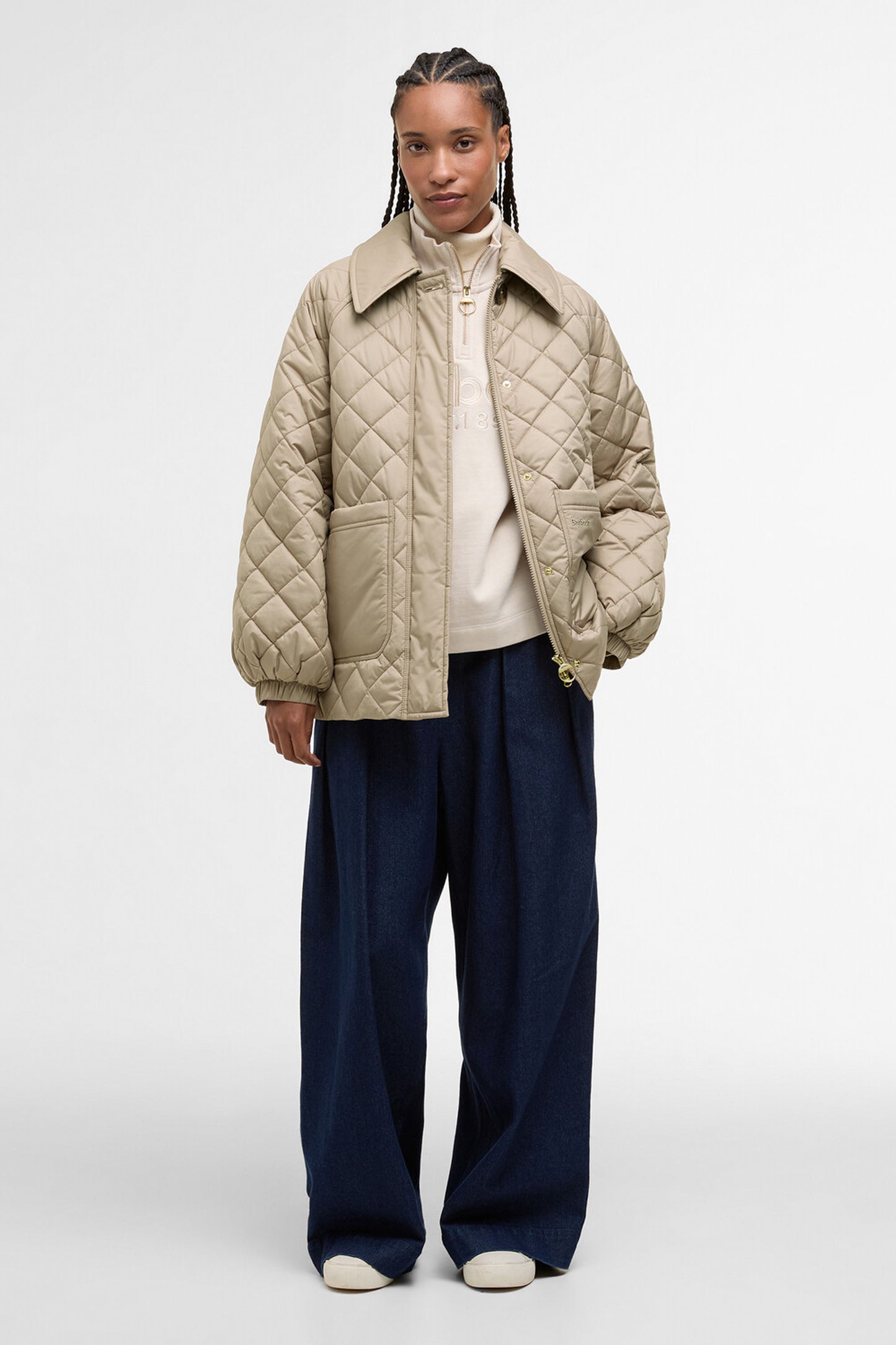 Laoise Quilted Jacket Honey/Ancient Poplar