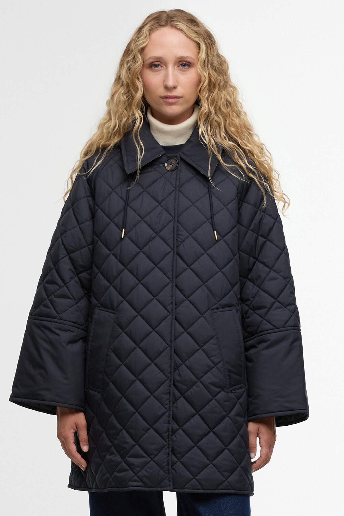 Cara Quilted Jacket Dark Navy/Ancient Poplar
