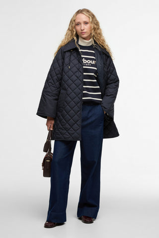 Cara Quilted Jacket Dark Navy/Ancient Poplar
