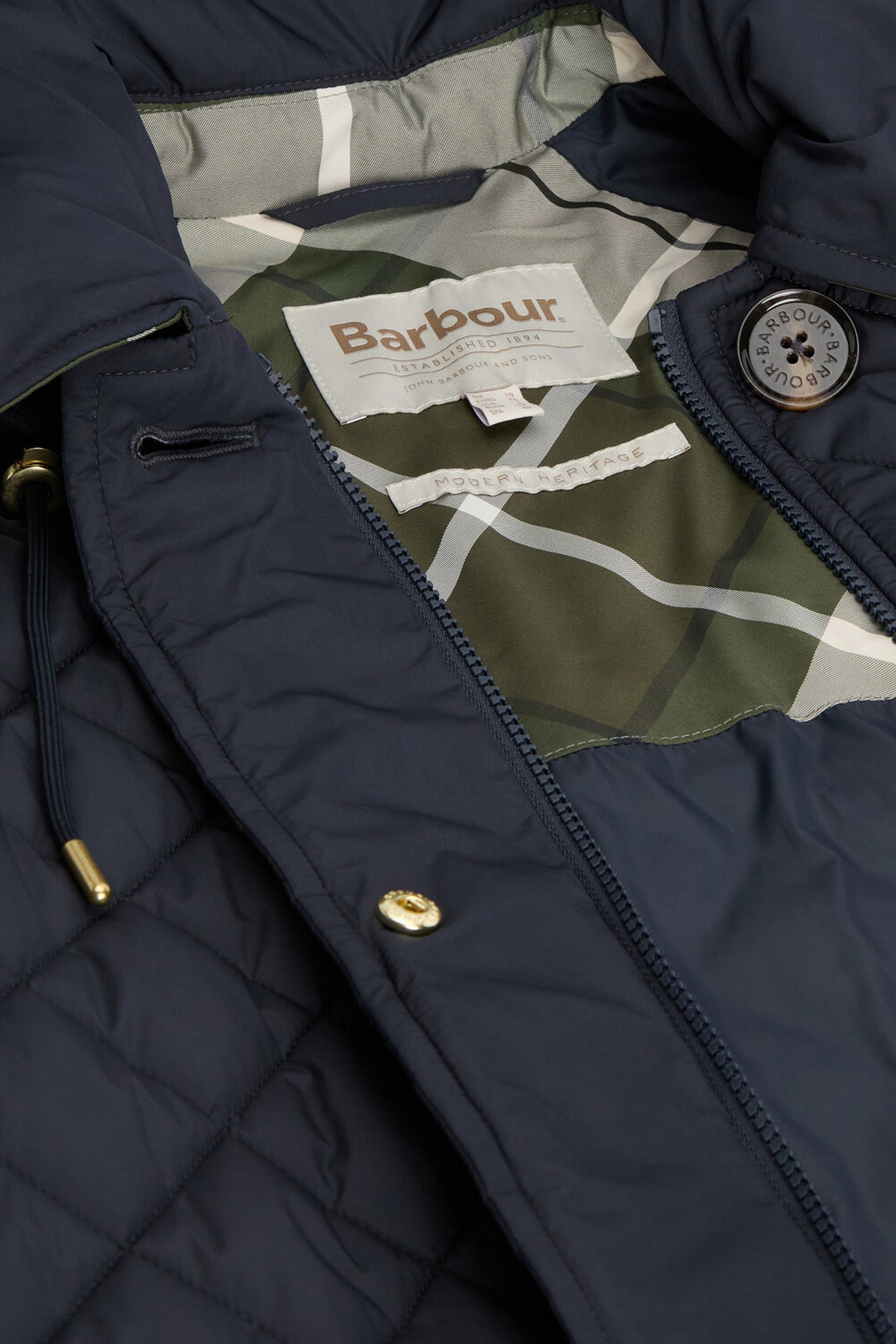 Cara Quilted Jacket Dark Navy/Ancient Poplar