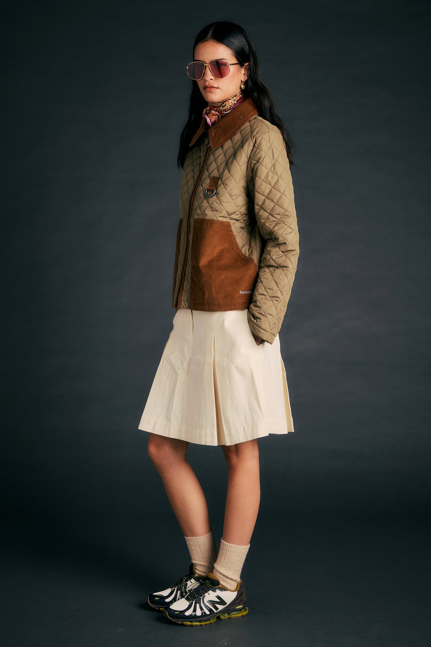 Aylesby Quilted Jacket Dusky Green