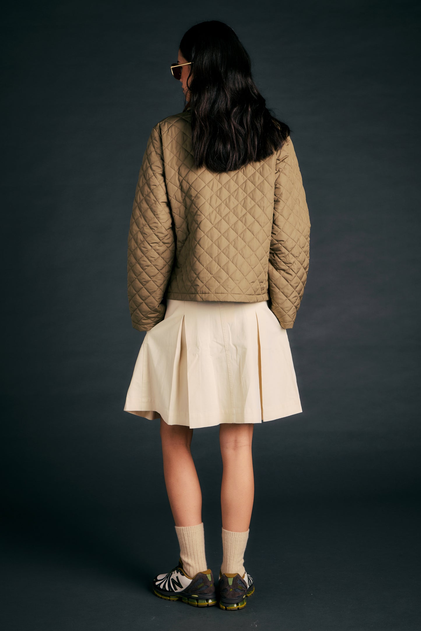 Aylesby Quilted Jacket Dusky Green