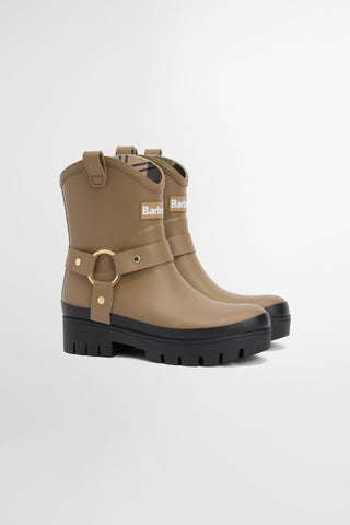 Elley Harness Welly Military Brown