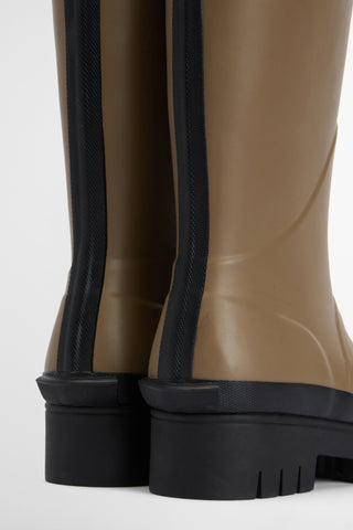 Leighton Tall Welly Military Brown/Black