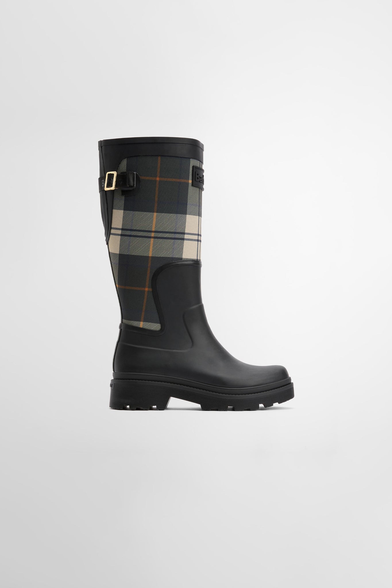 Dena Tall Welly Black/Ancient Tartan