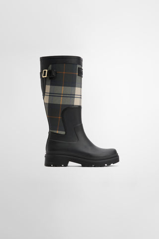 Dena Tall Welly Black/Ancient Tartan
