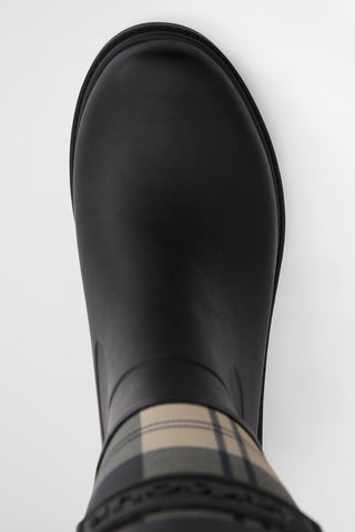 Dena Tall Welly Black/Ancient Tartan