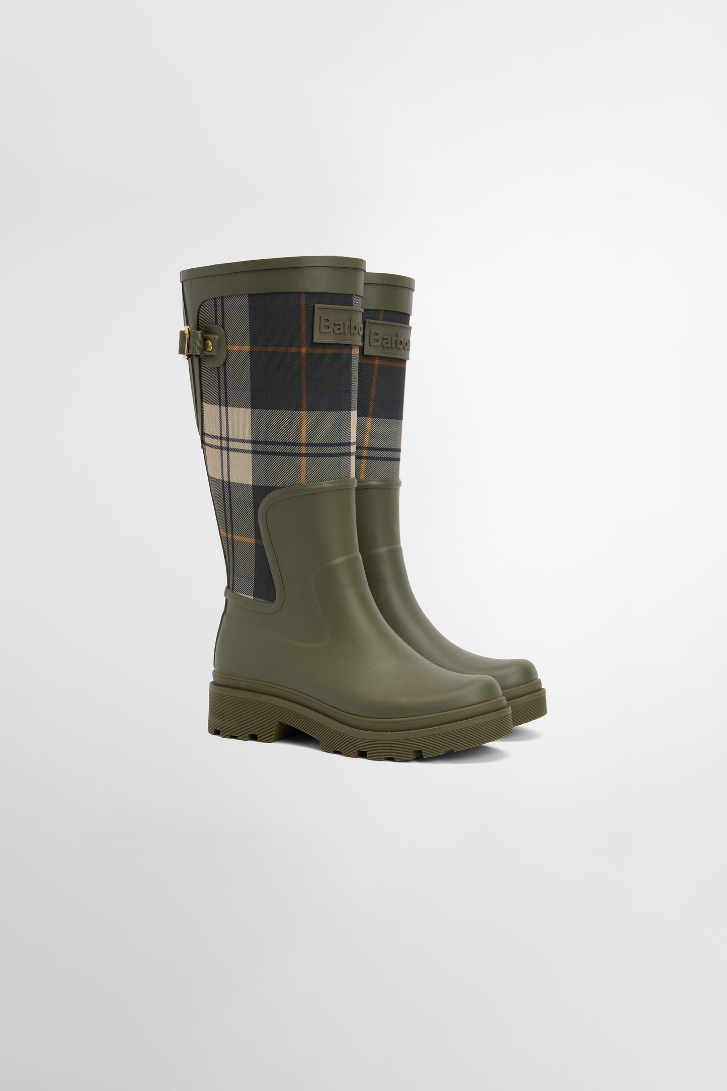 Dena Tall Welly Olive/Ancient Tartan