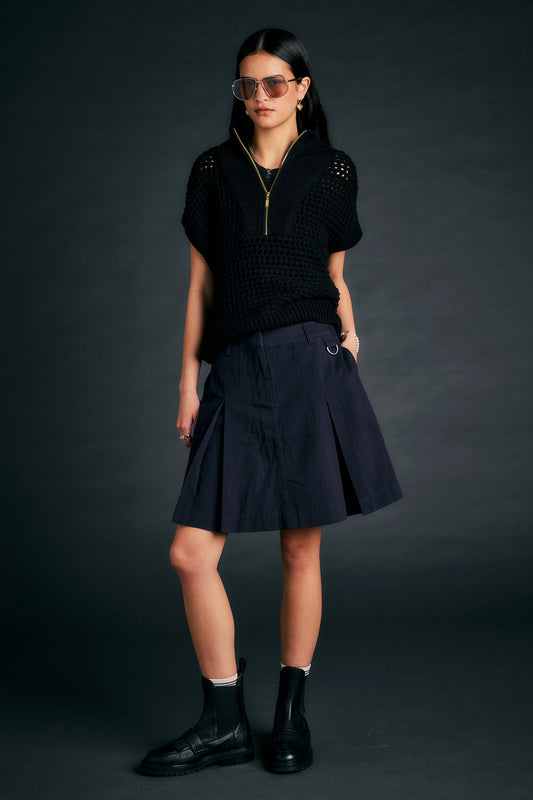 Aylesby Mini Skirt Dark Navy