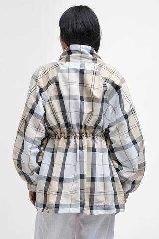 Suri Checked Showerproof Jacket Safari Dress Tartan/Mist