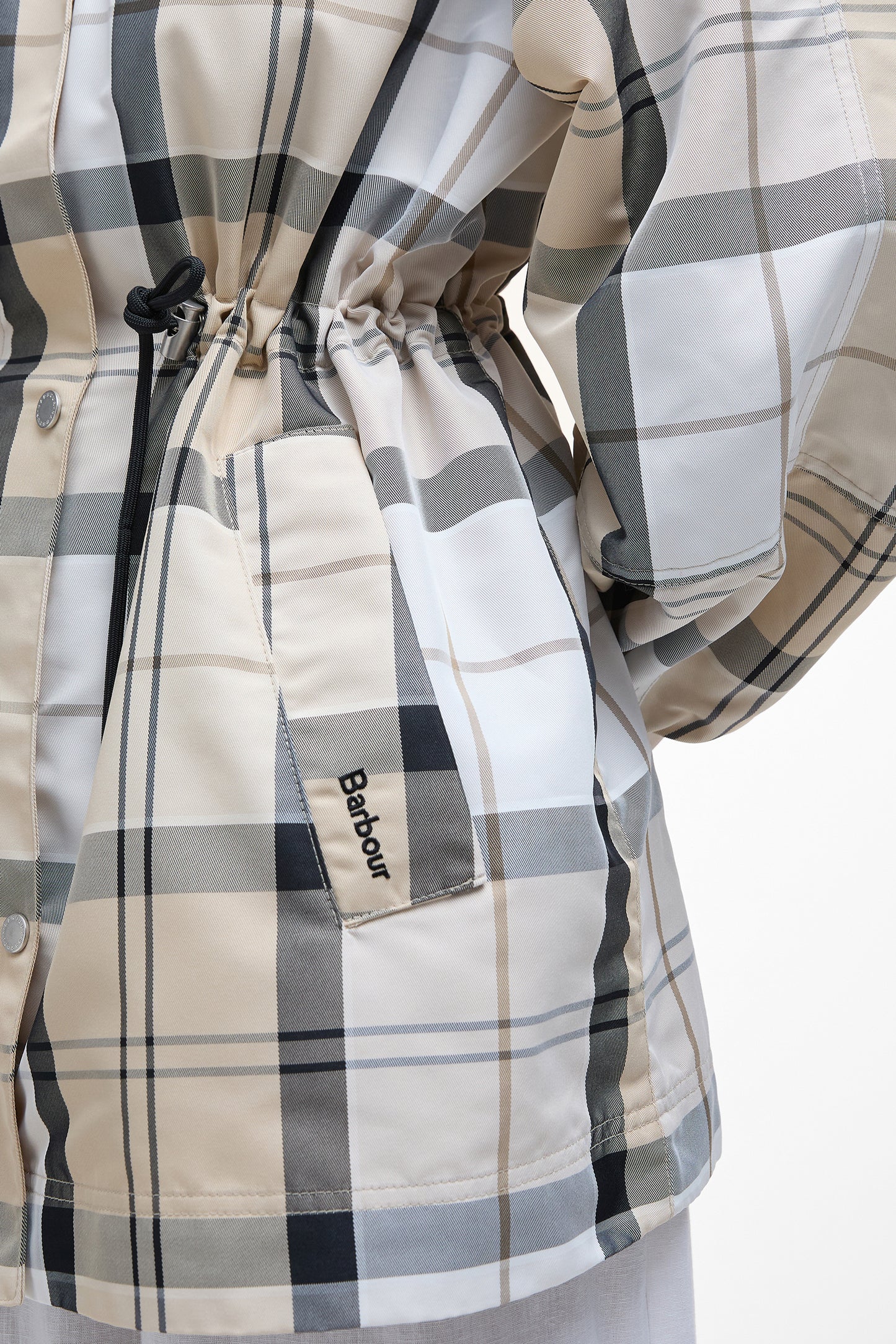 Suri Checked Showerproof Jacket Safari Dress Tartan/Mist
