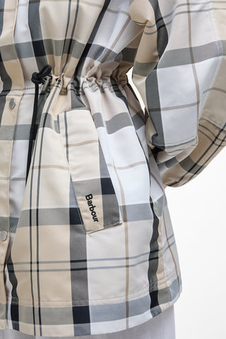 Suri Checked Showerproof Jacket Safari Dress Tartan/Mist