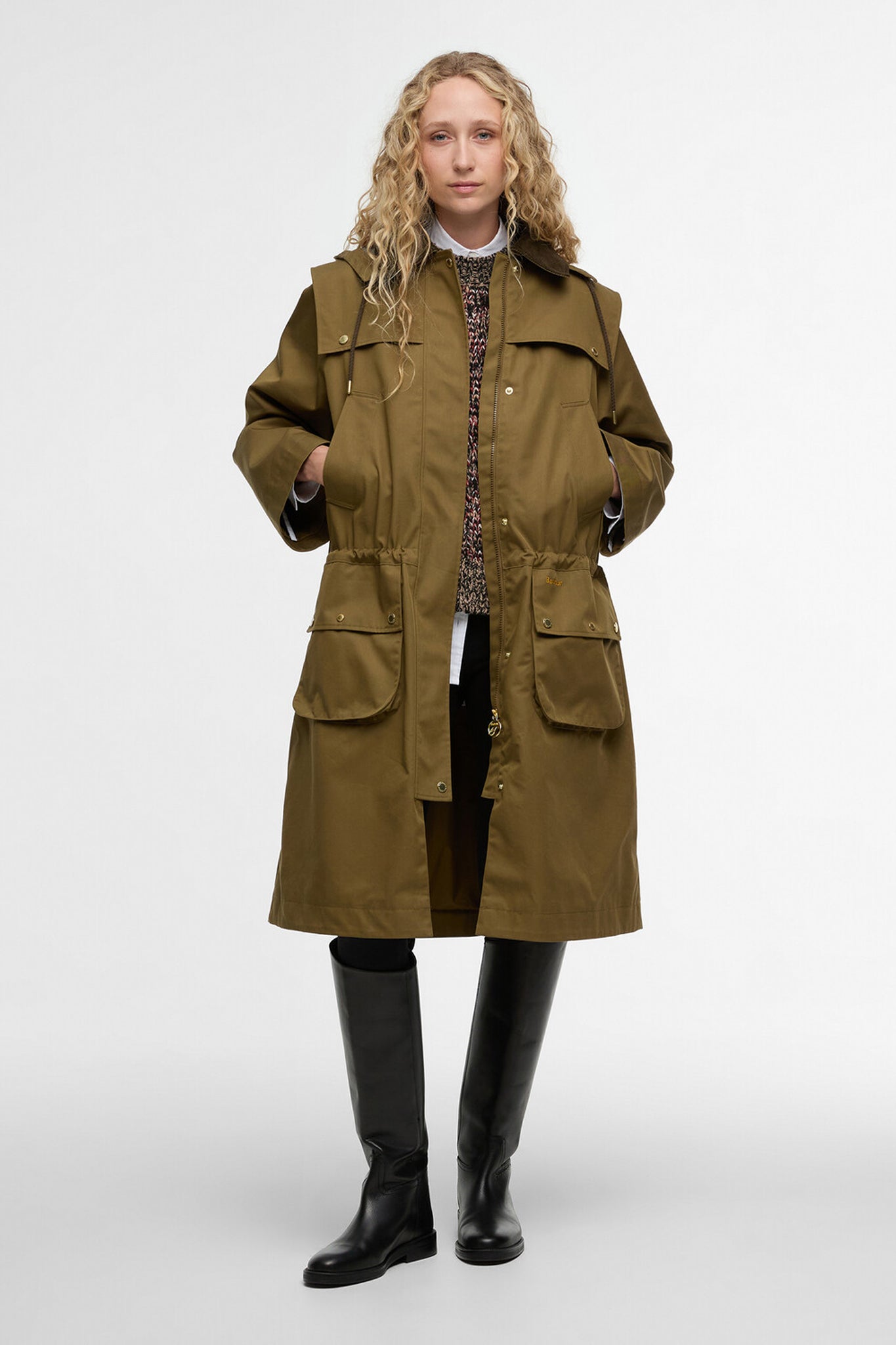 Bilsdale Showerproof Jacket Golden Olive/Ancient Tartan