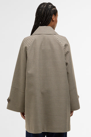 Kennedy Check Showerproof Jacket Sage Houndstooth/Mist