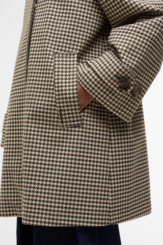 Kennedy Check Showerproof Jacket Sage Houndstooth/Mist