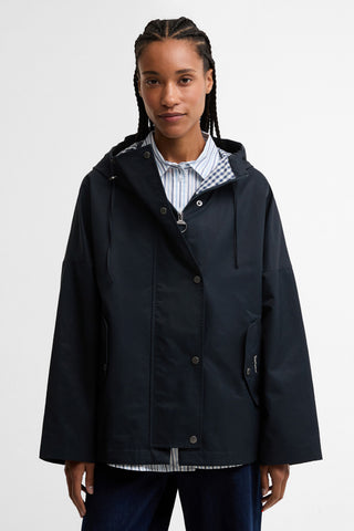 Kingswood Showerproof Jacket Dark Navy/Navy Gingham
