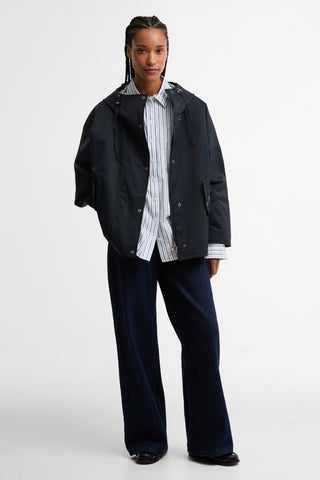 Kingswood Showerproof Jacket Dark Navy/Navy Gingham