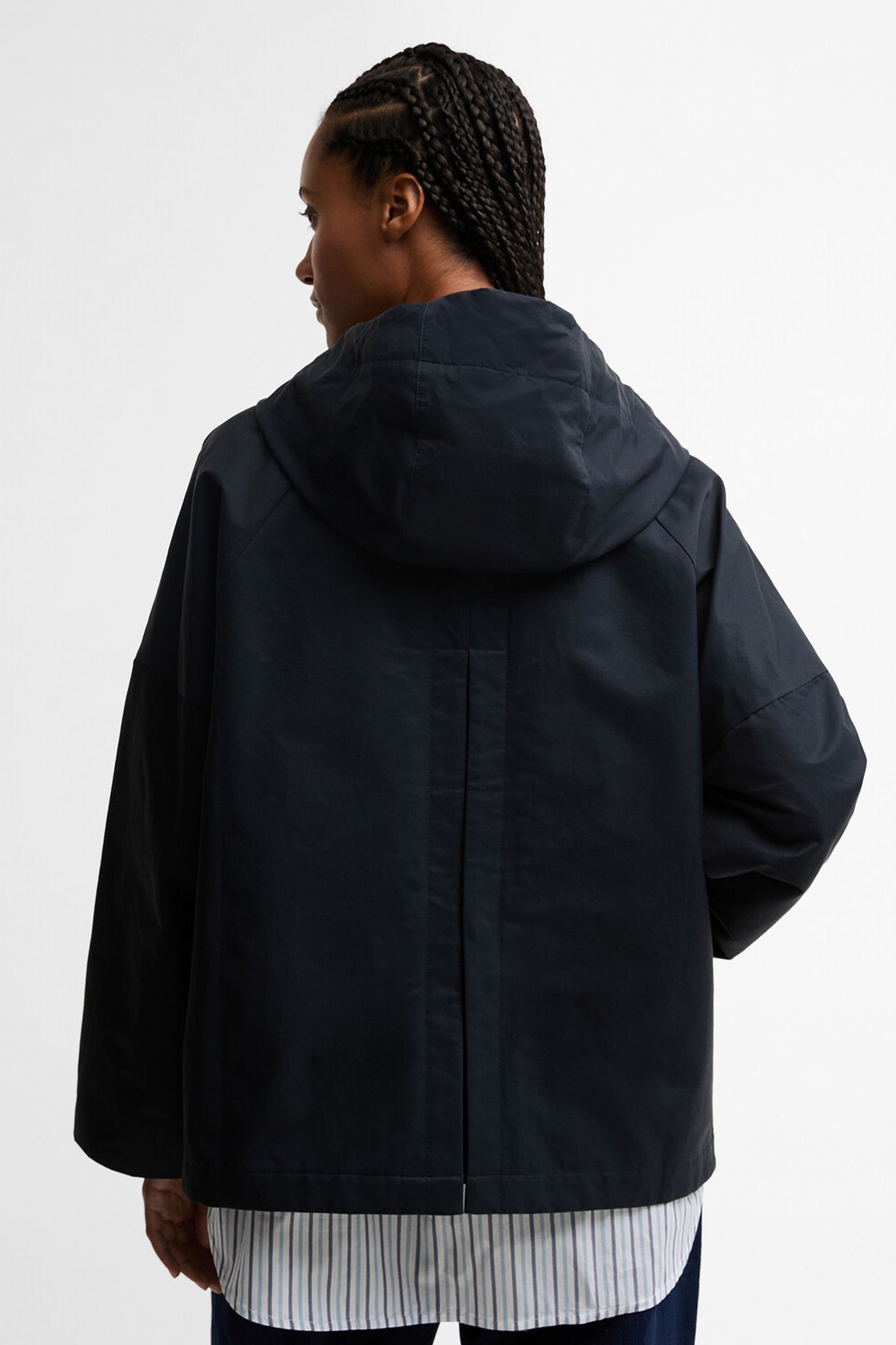 Kingswood Showerproof Jacket Dark Navy/Navy Gingham