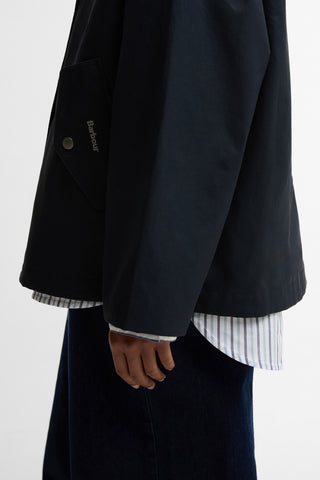 Kingswood Showerproof Jacket Dark Navy/Navy Gingham