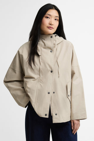 Kingswood Showerproof Jacket Light Sand/Navy Gingham