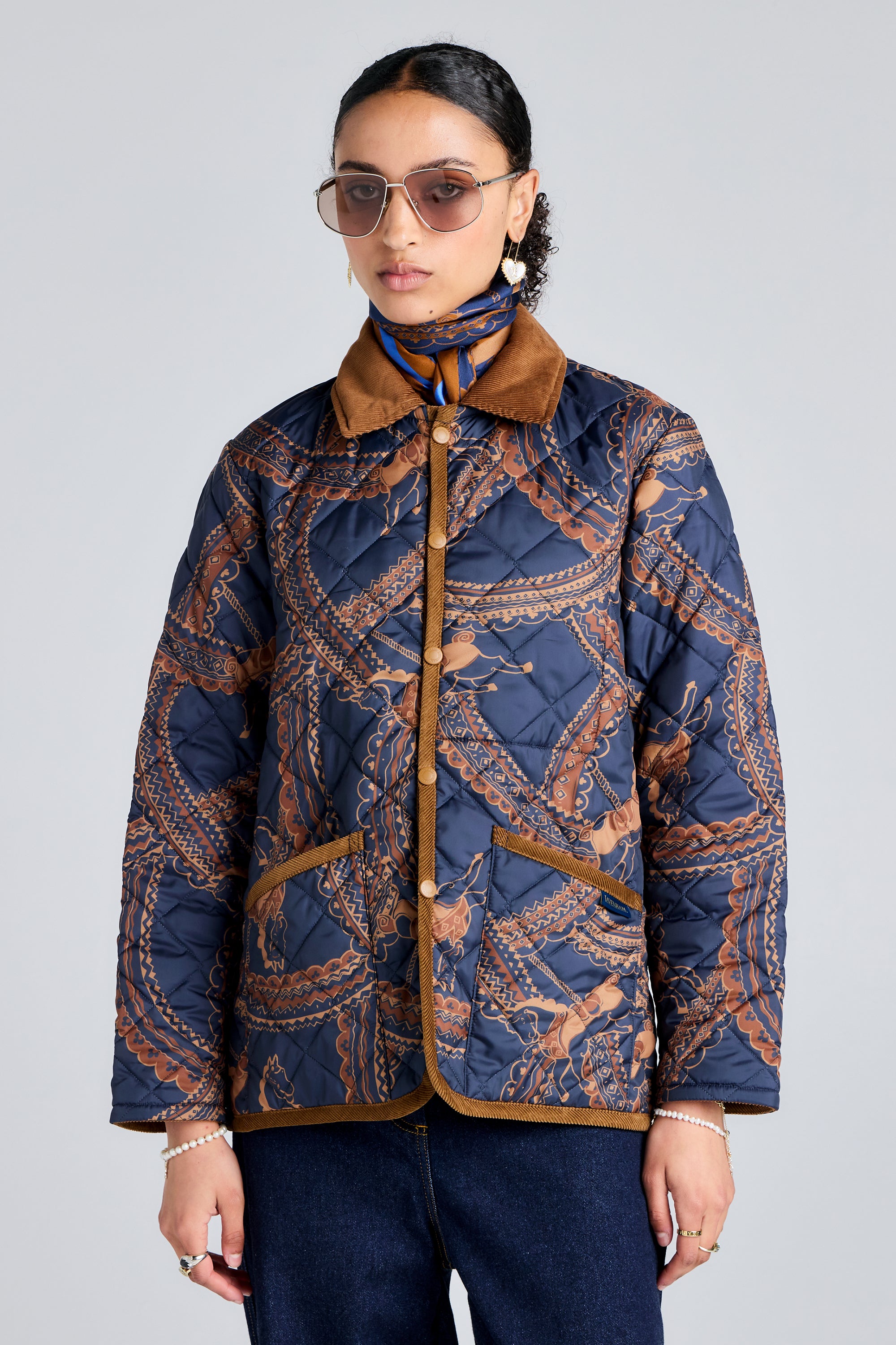 karen walker グレー 花柄 ジャケット UK 8 Jackets & Coats – Karen Walker
