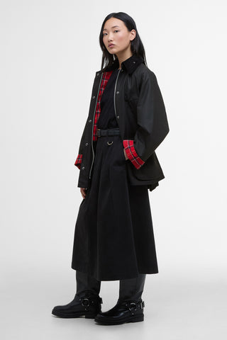 Bedale Wax Jacket Black/Cardinal
