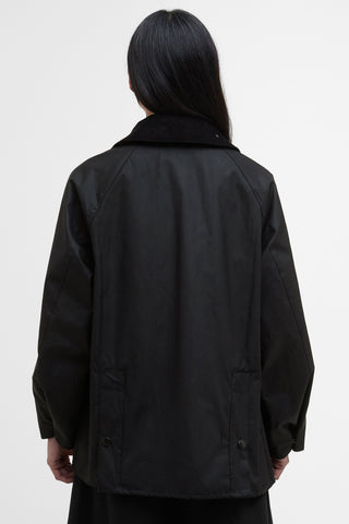 Bedale Wax Jacket Black/Cardinal