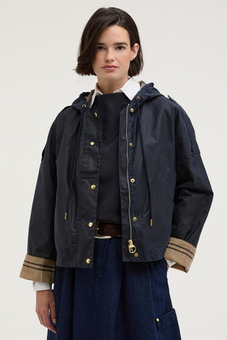 Ryedale Wax Jacket Royal Navy/Dress Tartan