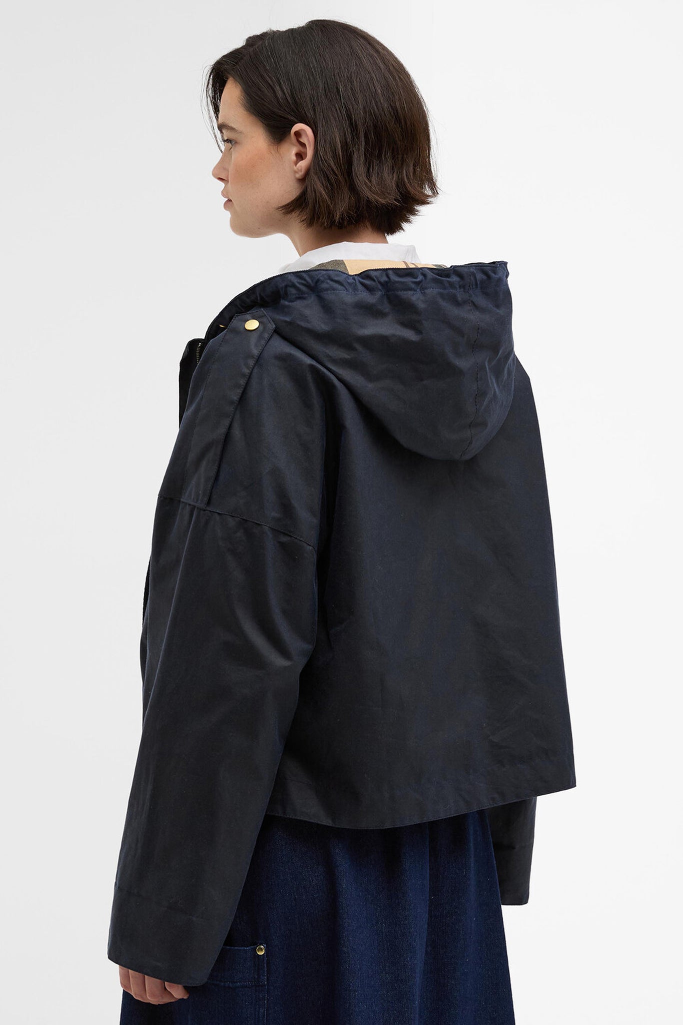 Ryedale Wax Jacket Royal Navy/Dress Tartan